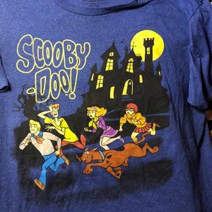 Scooby Doo Mens Throwback Shirt, Shaggy, Velma Tee -SZ Large